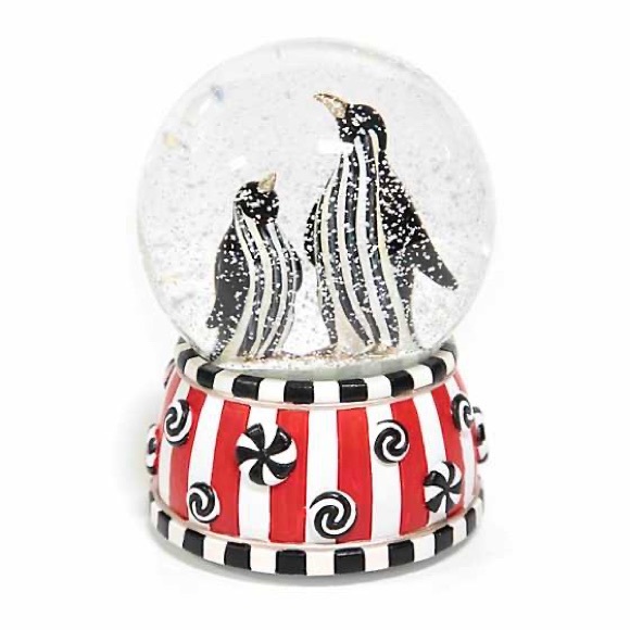 MacKenzie-Childs Other - MacKenzie-Childs Checkmate Penguin Snow Globe